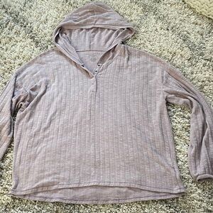 American Eagle Outfitters Light Purple Hoodie Sweatshirt